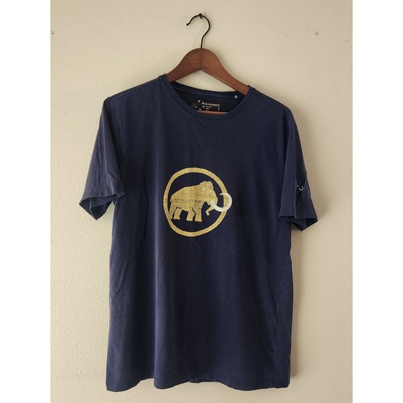 Mammut Blue Mommoth T-Shirt Mens Medium - Picture 1 of 7